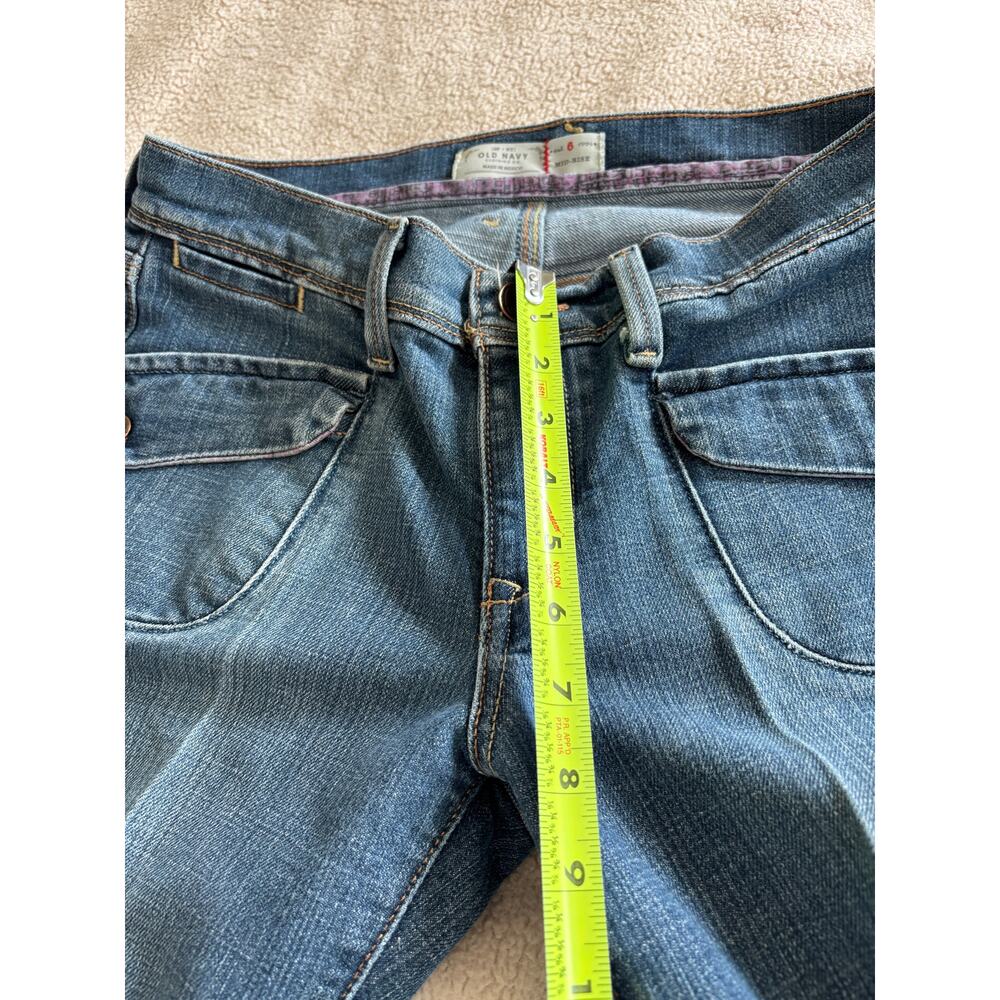 Old Navy 90's Y2K Vintage Patch Pocket Bootcut Jeans Mid Rise 6 - Picture 9 of 9